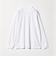 LONG FIBER COTTON クリア モックネック 長袖 Tシャツ