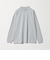 LONG FIBER COTTON クリア モックネック 長袖 Tシャツ