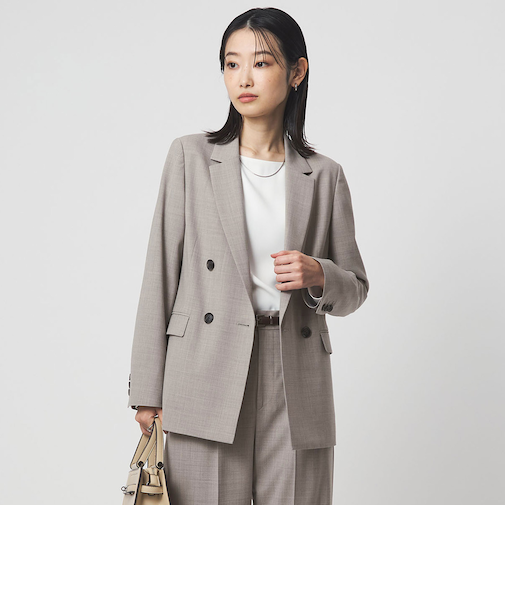 ［size SHORTあり］カチリラ ダブル ジャケット  ウォッシャブル ストレッチ