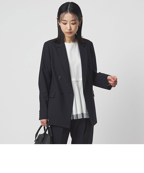 ［size SHORTあり］カチリラ ダブル ジャケット  ウォッシャブル ストレッチ