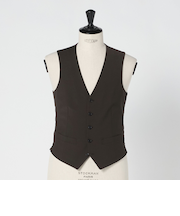 A+ TWPU トロピカル無地 スリム 5B セットアップ ベスト -ウォッシャブル-