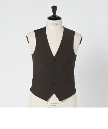 A+ TWPU トロピカル無地 スリム 5B セットアップ ベスト -ウォッシャブル-