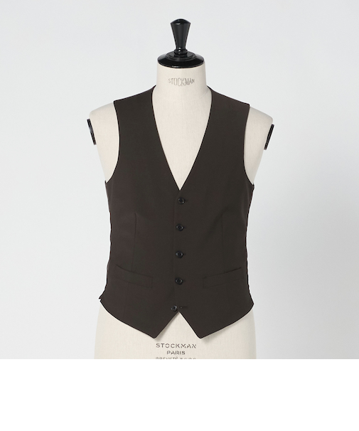 A+ TWPU トロピカル無地 スリム 5B セットアップ ベスト -ウォッシャブル-