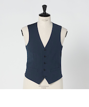 A+ TWPU トロピカル無地 スリム 5B セットアップ ベスト -ウォッシャブル-