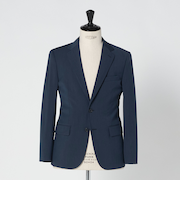 A+ TWPU トロピカル無地 2B スリム セットアップ ジャケット -ウォッシャブル・ストレッチ-