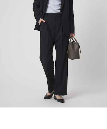 ［size SHORT/TALLあり］カチリラ ストレート パンツ ウォッシャブル ストレッチ