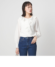 ラッフル ブラウス