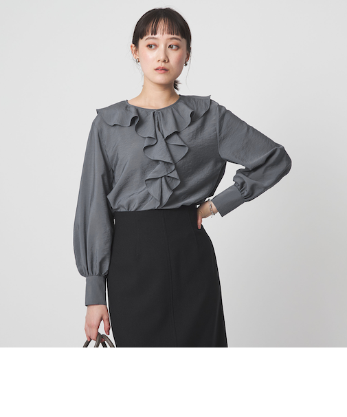 ラッフル ブラウス