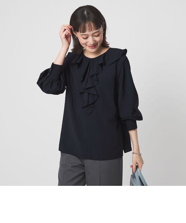ラッフル ブラウス