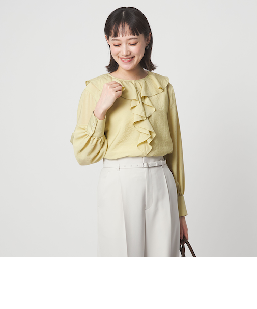 ラッフル ブラウス