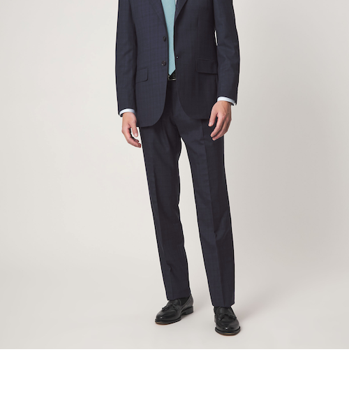 REDA グレンチェック HX 1プリーツ スーツパンツ｜グリーンレーベル