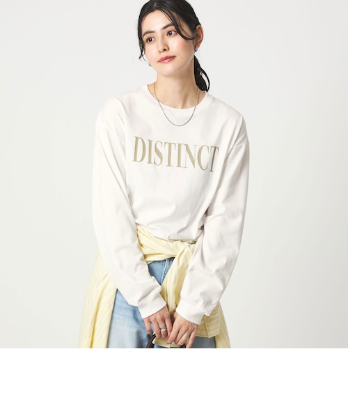 H4418◾️オフホワイト　メインレーベル　コットン長袖シャツ　ロンT Y2K アソート グラフィック ロングスリーブ Tシャツ｜グリーンレーベル
