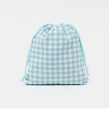 巾着バッグ（小）（ギンガム） / キッズ