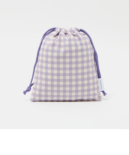 巾着バッグ（小）（ギンガム） / キッズ