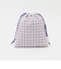 巾着バッグ（小）（ギンガム） / キッズ