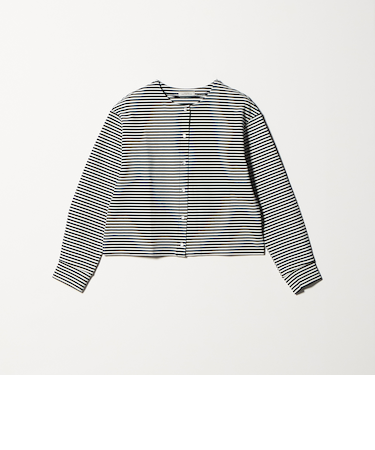 リップルボーダー カーディガン