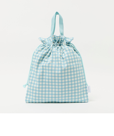 巾着バッグ（大）（ギンガム） / キッズ
