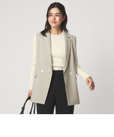 ＜1_OF MINE＞リブ クルーネック プルオーバー ニット ウォッシャブル