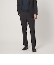 A+ ポリエステル シャークスキン スタンダード イージー セットアップ パンツ スラックス -ウォッシャブル・ストレッチ-