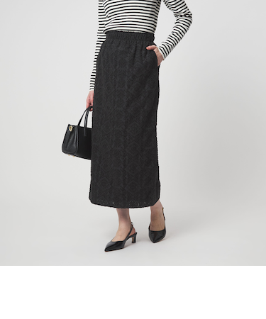 カットジャガード タイト スカート