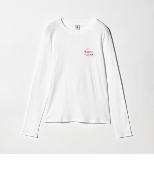 【別注】＜PETIT BATEAU＞ロングスリーブ プリント Tシャツ