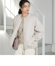 ダイヤ キルティング ブルゾン 撥水