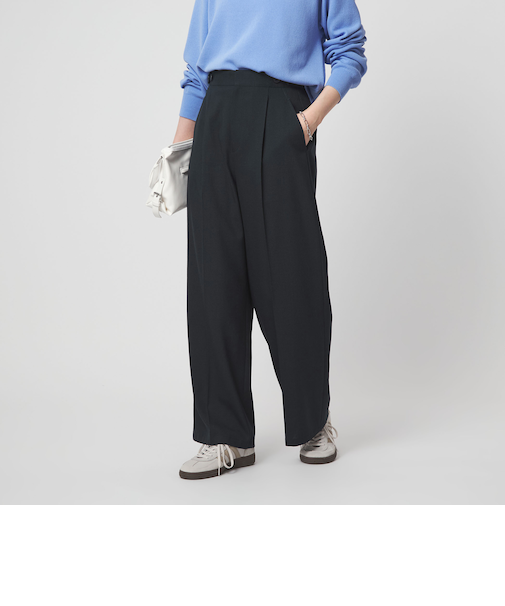 ラミーブレンド ワイド パンツ