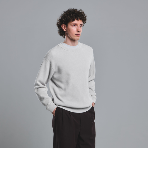 フェード アゼ クルーネック ニット