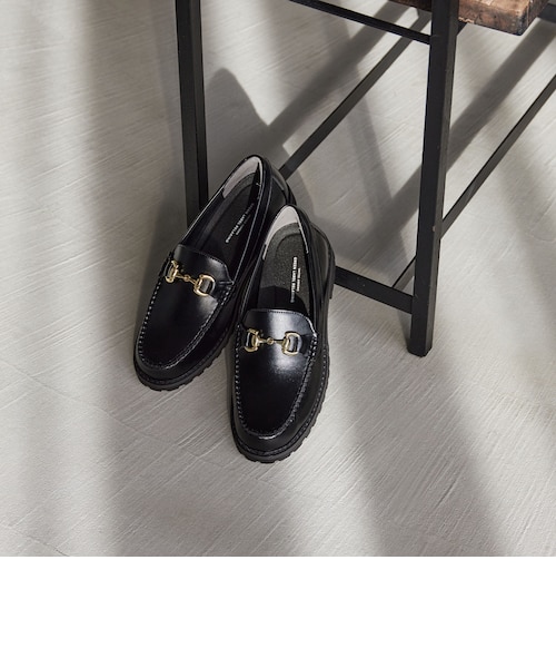 UNITEDARROWS GREENLABEL 黒　ビットローファー　26cm UNITED ARROWS green label relaxing クッショニーシューズ ローファー