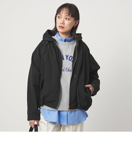 新品　グリーンレーベル フーディーブルゾン　　撥水　ショート丈　黒　ブラック36 size SHORTあり］フーディー ブルゾン 撥水｜グリーンレーベル