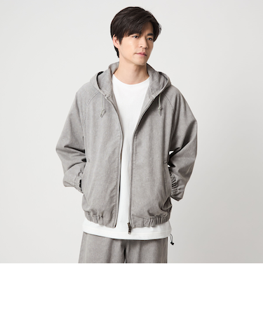 プリント バイオ フード ブルゾン