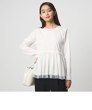 ティアード ペプラム プルオーバー カットソー