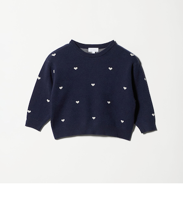 ハートジャガード プルオーバー / キッズ 100cm-160cm