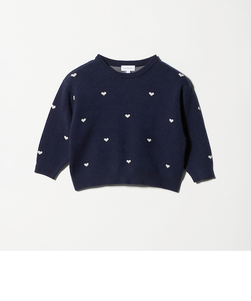 ハートジャガード プルオーバー / キッズ 100cm-160cm