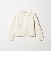 ブークレ ポロニット カーディガン ウォッシャブル