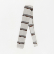 ＜Bleck＞6.5cm ニット ボーダー ネクタイ