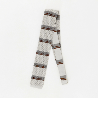＜Bleck＞6.5cm ニット ボーダー ネクタイ