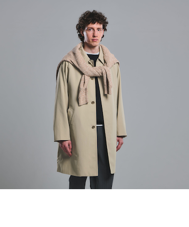 ナイロンオックス ステンカラーコート ‐撥水‐