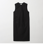 ［size SHORTあり］リネンライク キーネック ジャンパースカート