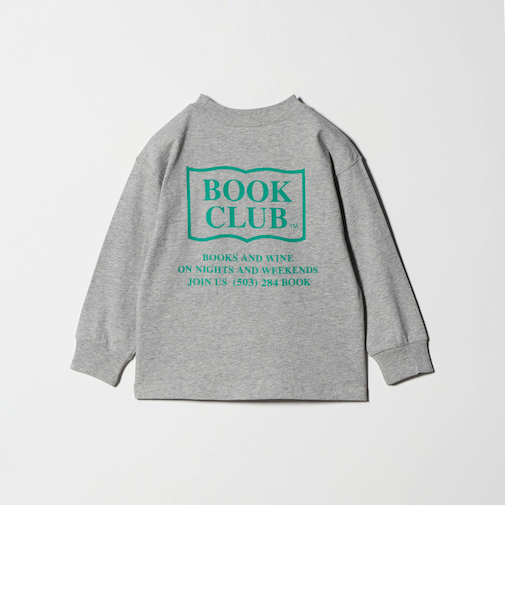 【別注】＜BOOK CLUB＞ロゴ ロングスリーブTシャツ / キッズ  110cm-130cm
