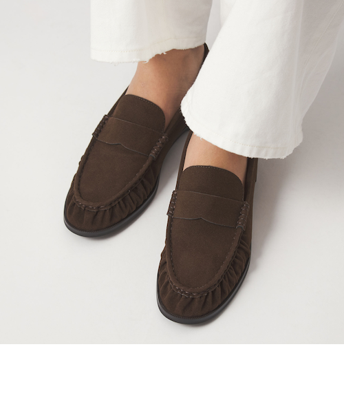 ギャザー ローファー｜グリーンレーベル リラクシングの通販｜&mall