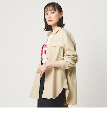 【別注】＜Healthy DENIM＞Almond ミドル デニム シャツ