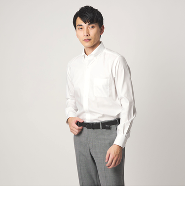 コットン ロイヤルオックス ボタンダウン ドレスシャツ -形態安定-