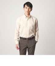 エブリット コットンオックス ソリッド スナップ ボタンダウン シャツ -イージーアイロン-