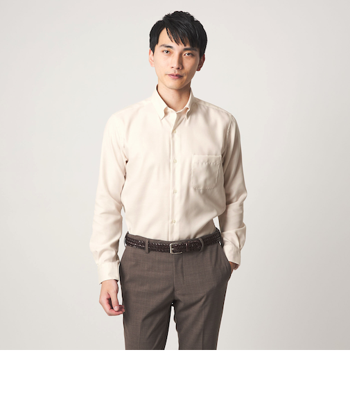 エブリット コットンオックス ソリッド スナップ ボタンダウン シャツ -イージーアイロン-