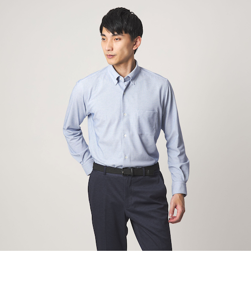 エブリット TC ジャージー スナップ ボタンダウン シャツ -ストレッチ・イージーアイロン・吸水速乾・抗菌-