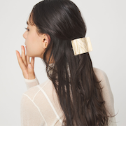 【WEB限定】スクエアマーブル ヘアクリップ