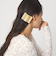 【WEB限定】スクエアマーブル ヘアクリップ