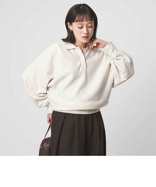 ポロカラー スウェット