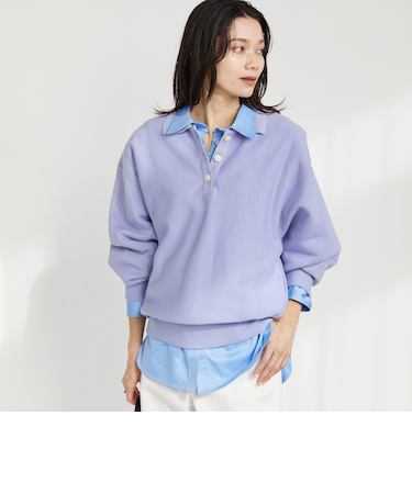 ポロカラー スウェット